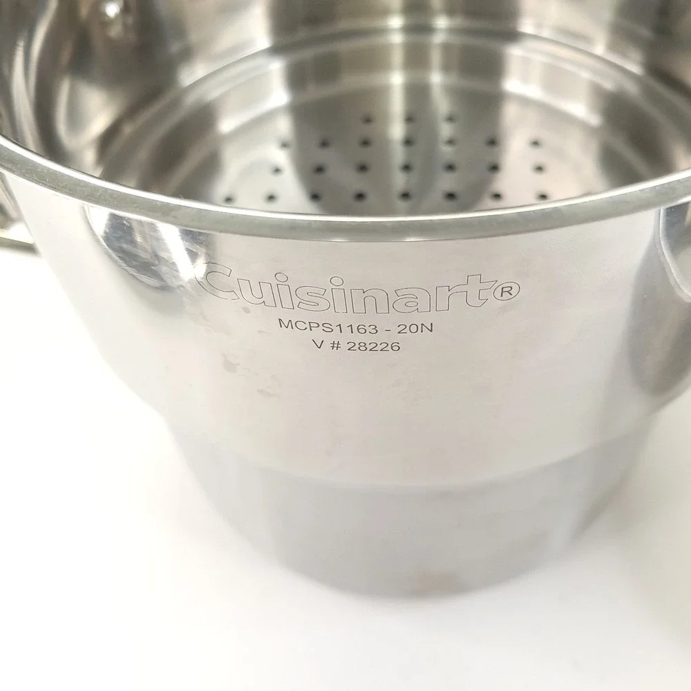 Cuisinart Multiclad Pro 1.5qt and 3 qt Saucepans with Lids and Steamer Insert